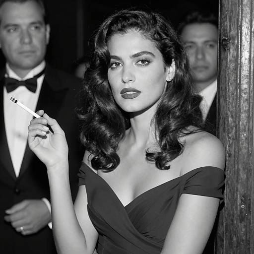 Elegant Black and White Portrait