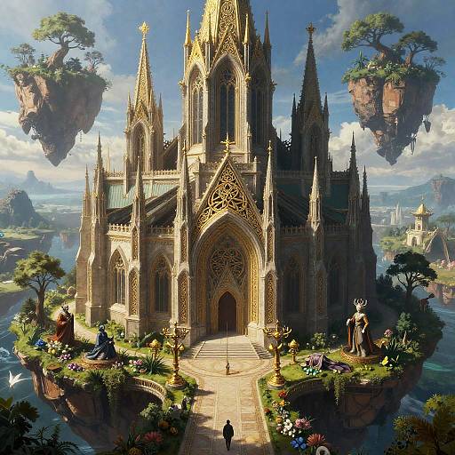 Elven Cathedral on Floating Island
