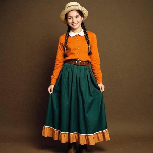Cheerful Girl in Thanksgiving Costume
