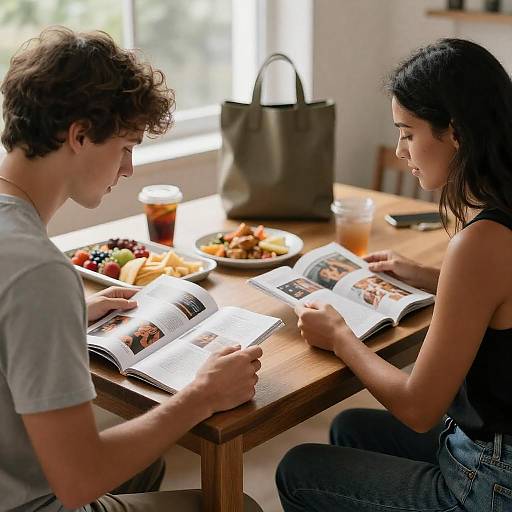 Candid Moment at a Cozy Café