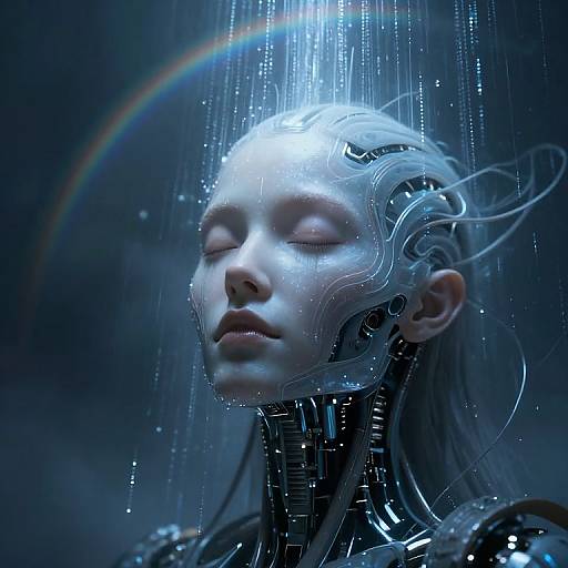 Ethereal Cybernetic Meditation Closeup