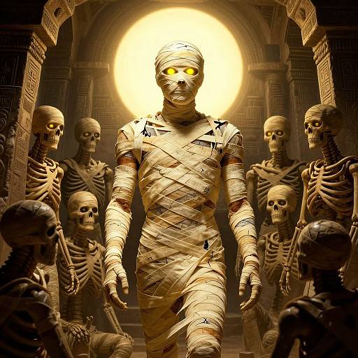 Surreal Mummy Rising Fantasy Art