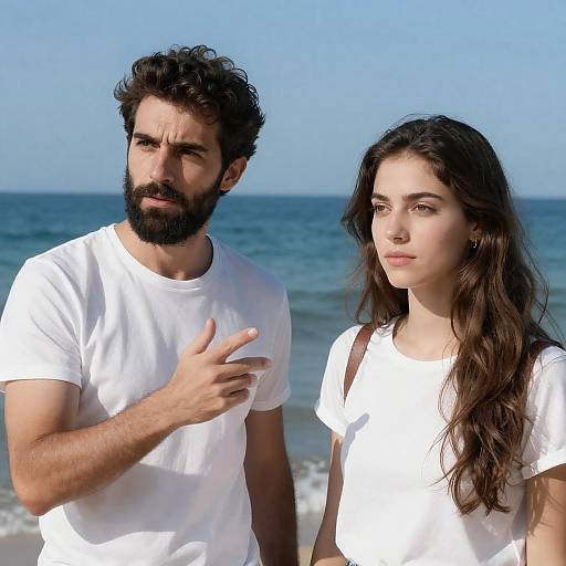 Ocean Portrait of Two People