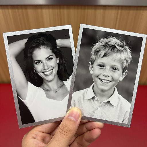 Charming Black-and-White Portraits Display