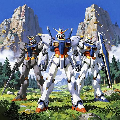 Macross Anime-Style Mech Valley