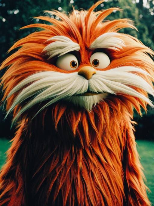 Man in Lorax Costume Portrait
