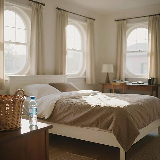 Cozy Sunlit Bedroom with Natural Light