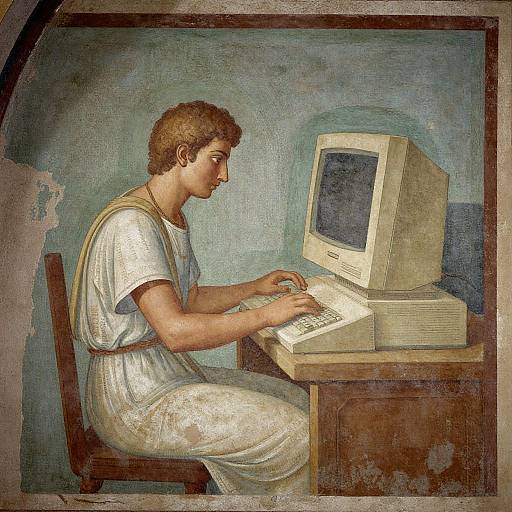 Ancient Roman Gamer Mural Fusion