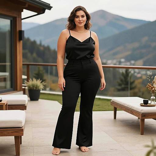 Plus-Size Chic Woman at Aspen Spa