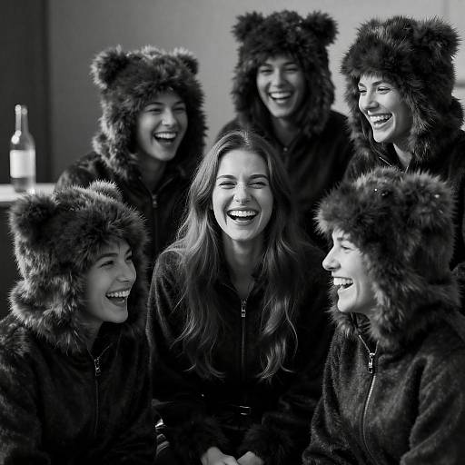 Group of Friends in Furry Costumes