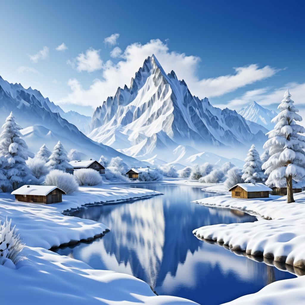 Stunning Photorealistic Winter Mountains