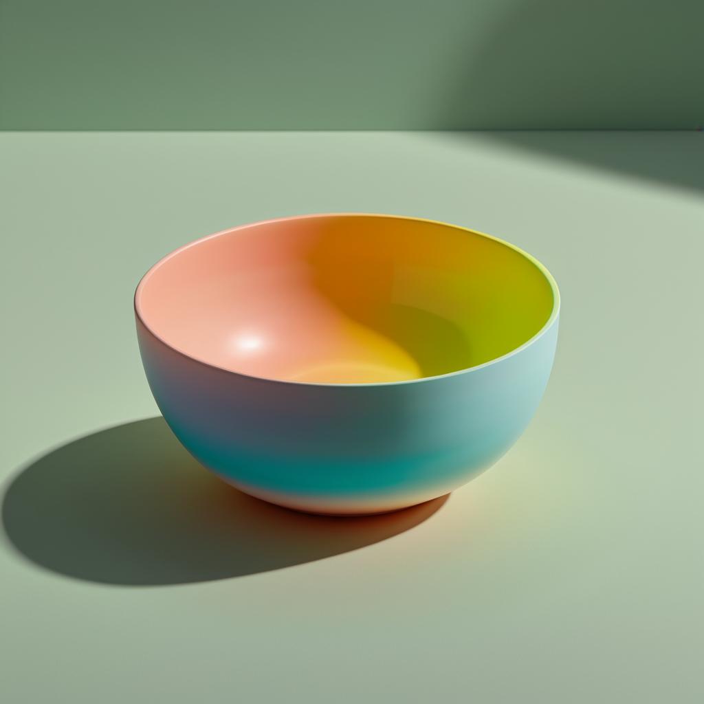 Artistic Decorative Bowl in Luminous Colors