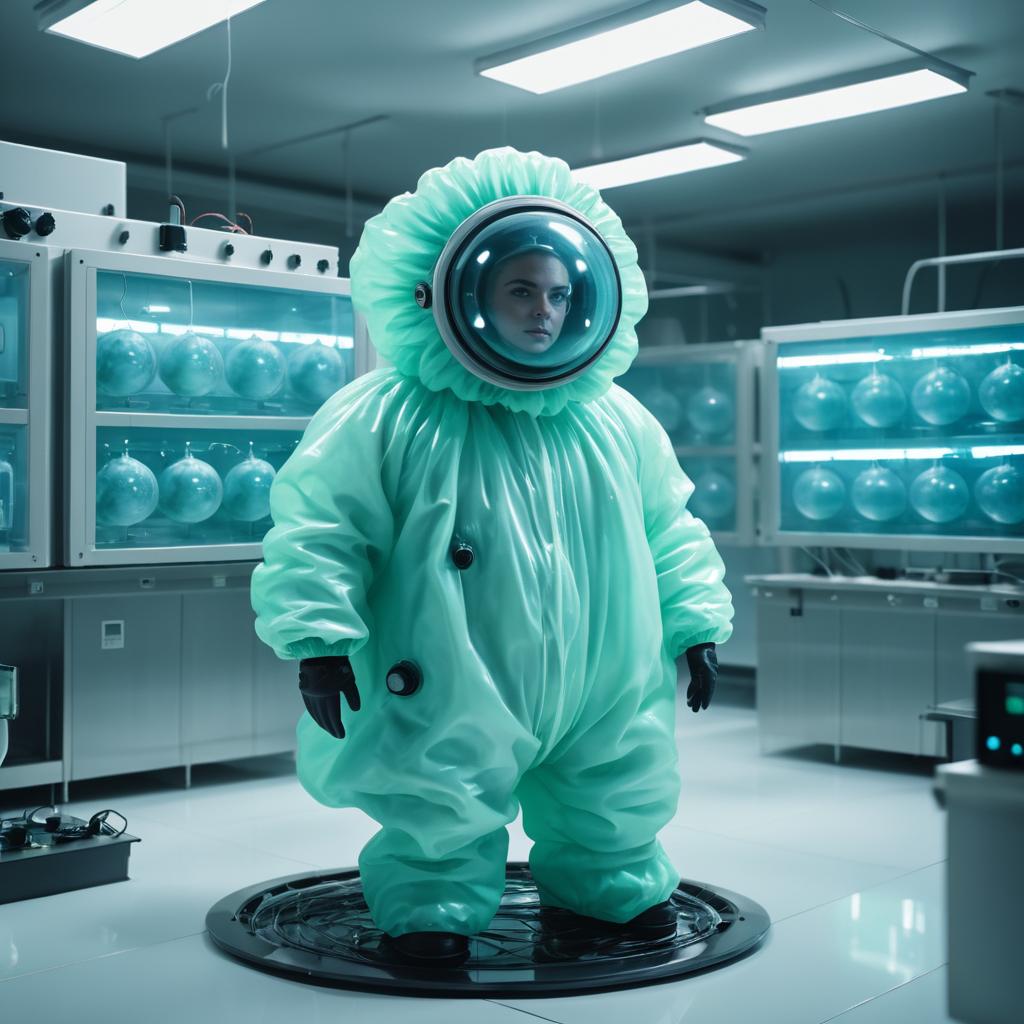 Dystopian Horror: Uncontrollable Blob in Lab