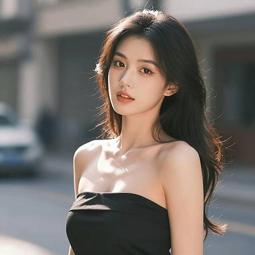 Striking Portrait of a Serene Figure