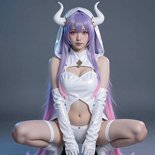 Lavender-Haired Cosplay Portrait
