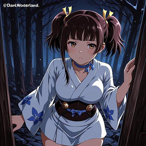 Illustration of Mumei (kabaneri), koutetsujou no kabaneri in the style of Box wonderland