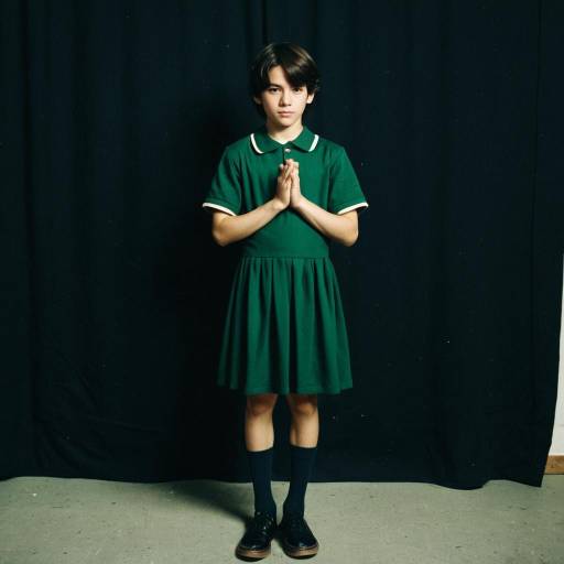 Solo Boy in Dark Green Dress Costume