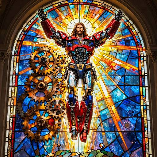 Jesus Christ Transformer Ascending