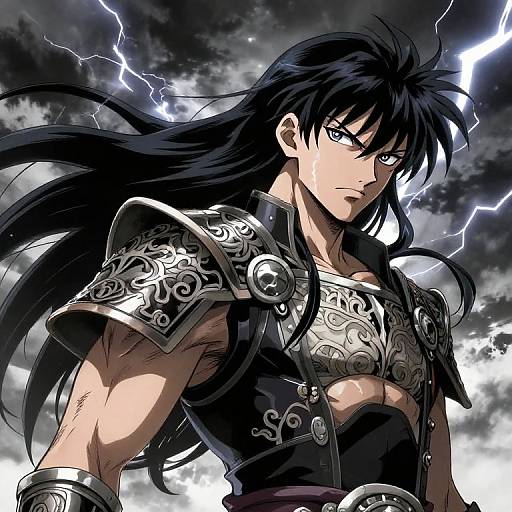 Epic Anime Warrior Portrait