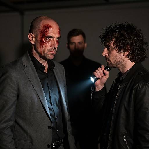 Mysterious Shadows of Three Men