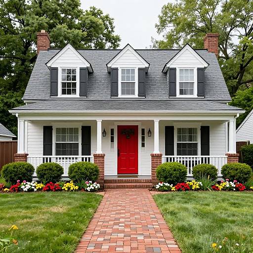 Charming Cottage Home with Red Door