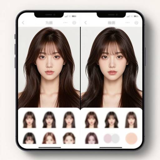 Female Online Hairstyle Changer UI