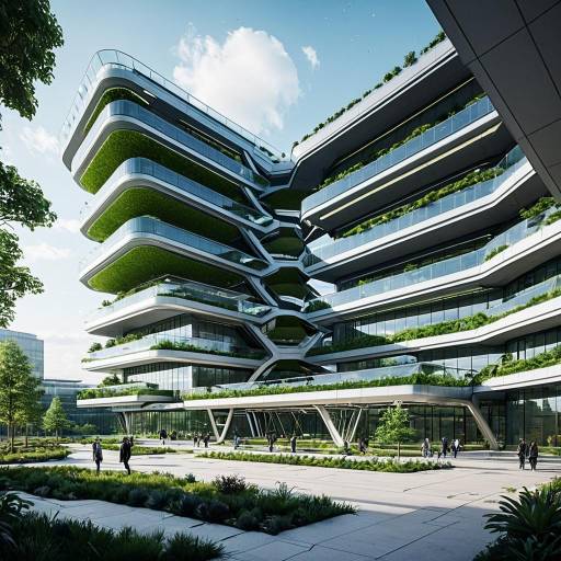 Futuristic Sustainable Office Building