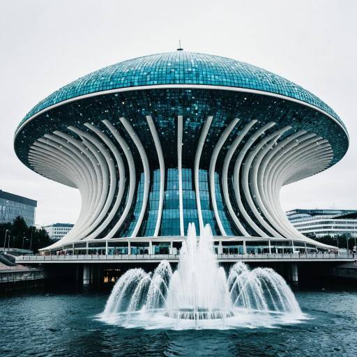Magic Mushroom Civic Center with Fountain