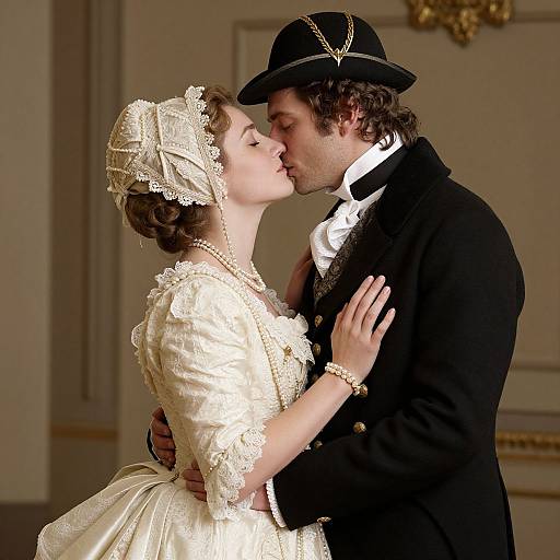 Victorian Romantic Embrace