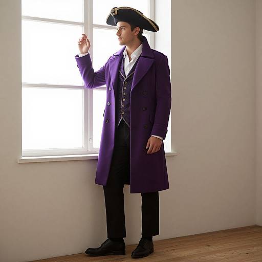 Man in Purple Pirate Coat