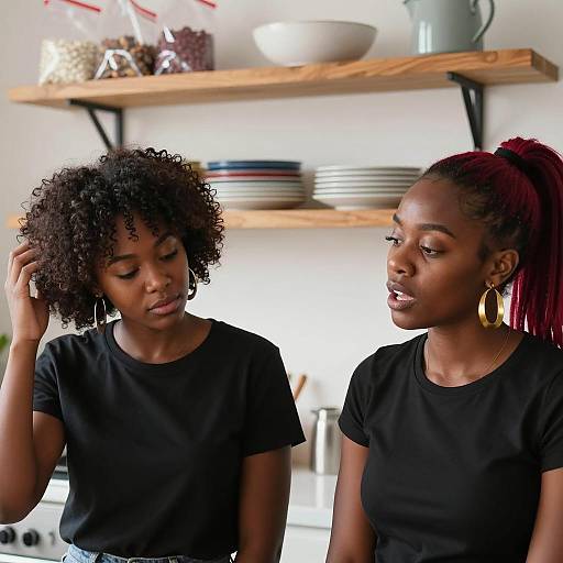 Dynamic Duo in a Cozy Kitchen
