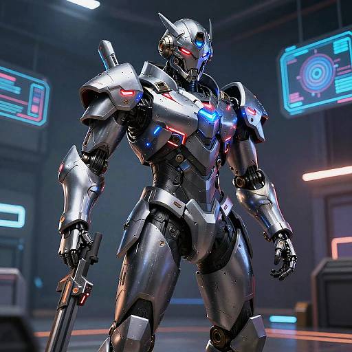 Robotic Warrior Cosplay in VR Arena