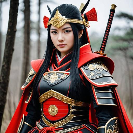 Female Samurai Cosplay: Oda Nobunaga Style
