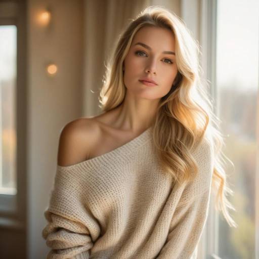 Cozy Young Woman by the Window