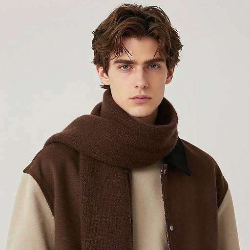 Brown-Haired Male with Scarf