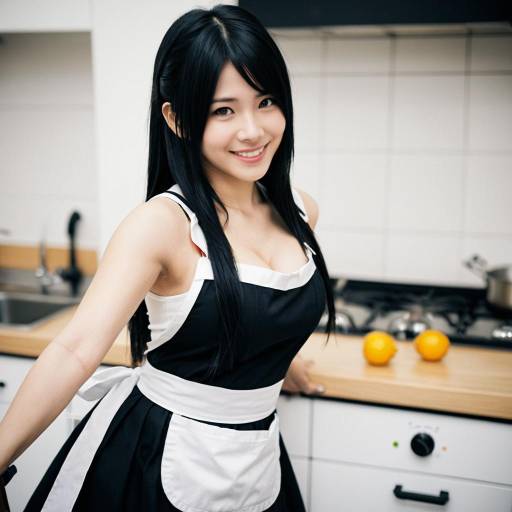 Tifa Dress Cosplay with Blurry Background