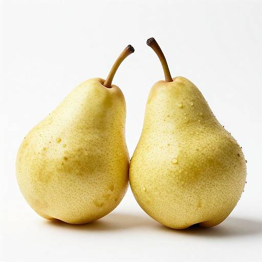 Fresh Pears on a Wooden Table