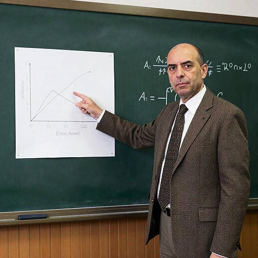 Serious Teacher Engaging in Classroom Analysis