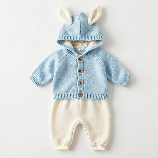 Charming Hand-Knit Newborn Outfit