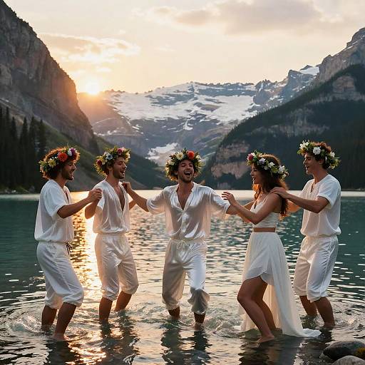 Joyous Midsummer Circle by Lake Louise
