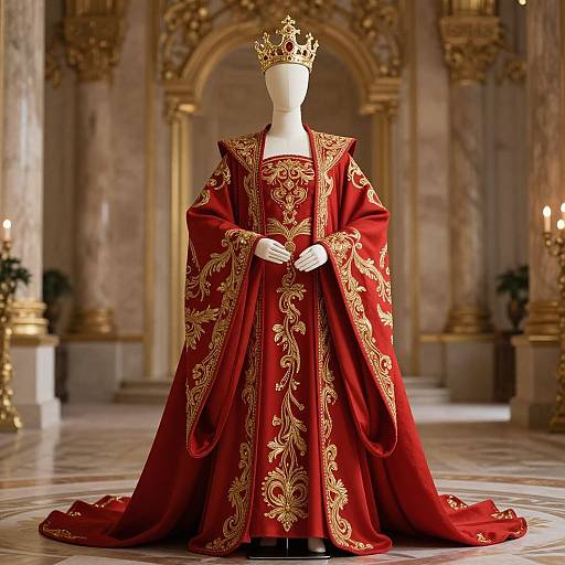 Majestic Mannequin in Ornate Hall