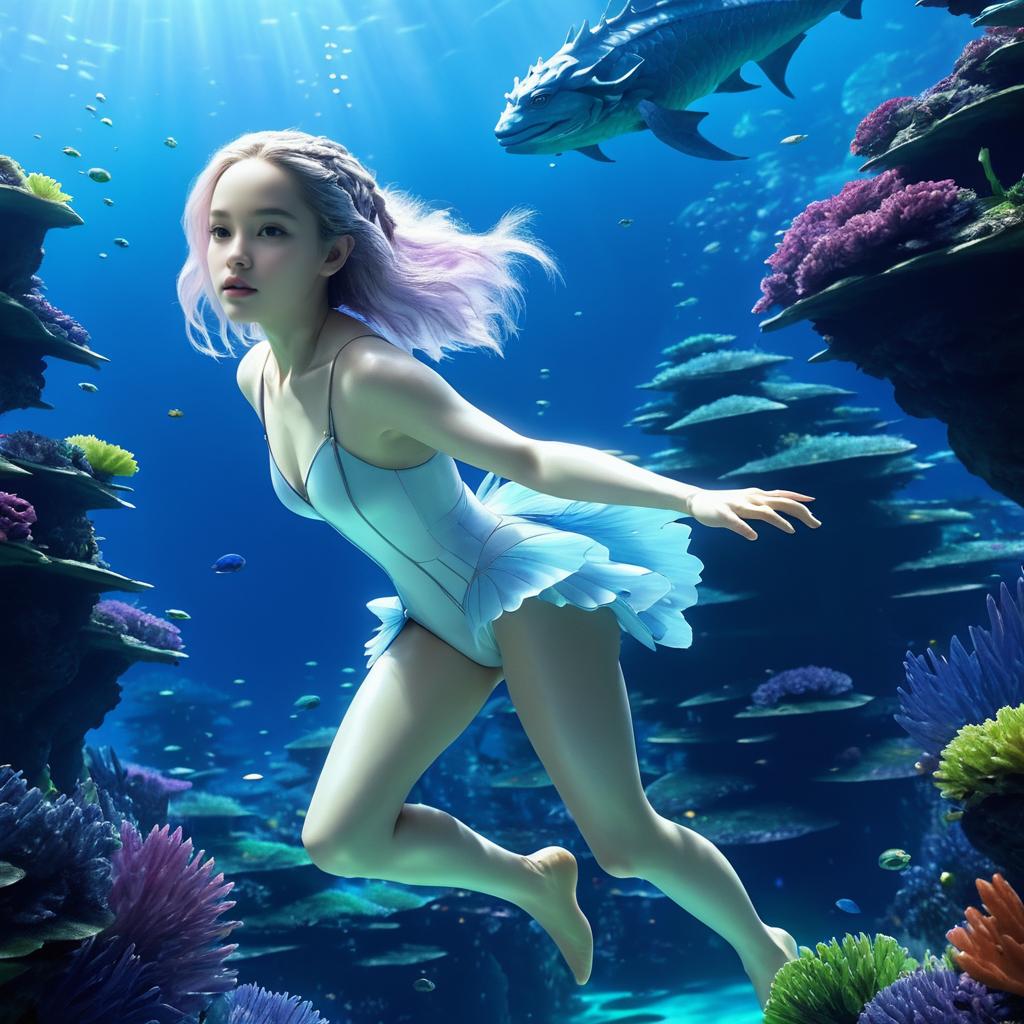 Photorealistic Underwater Fantasy by Miyazaki