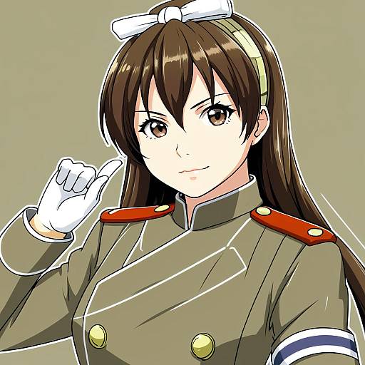 Illustration of Ashigara kai ni (kancolle), kantai collection in the style of Kotteri