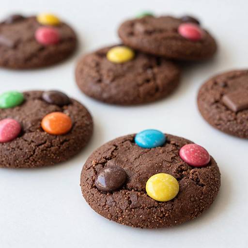 Chocolate Cake Mix Candy Cookies