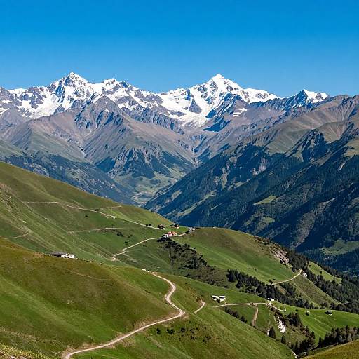 Vibrant Mountainous Landscape Photography