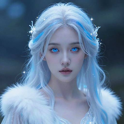 Ethereal Fairy Woman Portrait