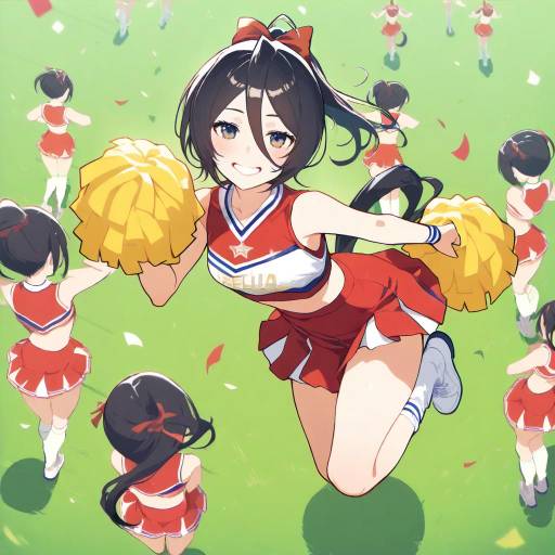 Rukia Kuchiki Cheerleader in Action