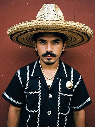 Mexican Cholo Costume Male Portrait