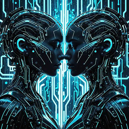 Intricate Cyborg Female Portrait