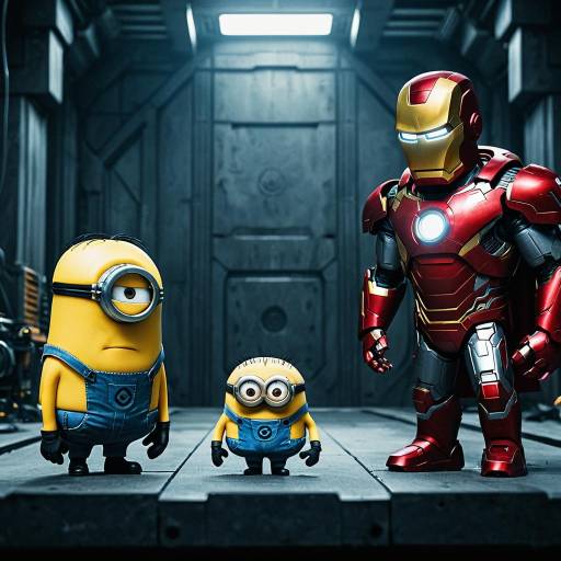 Minions Transforming into Iron Man Scene